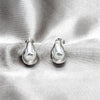 Sterling Silver Stud Earring, Teardrop Design, Polished, Silver Finish, 02.401.0090