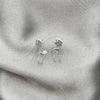 Sterling Silver Stud Earring, Star Design, Polished, Silver Finish, 02.399.0065