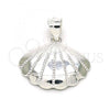 Sterling Silver Fancy Pendant, Shell Design, Polished,, 05.398.0018