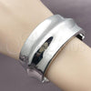 Rhodium Plated Individual Bangle, Polished, Rhodium Finish, 07.215.0013.1.05