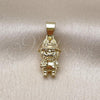 Oro Laminado Fancy Pendant, Gold Filled Style Polished, Golden Finish, 05.411.0077