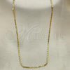 Oro Laminado Basic Necklace, Gold Filled Style Mariner Design, Polished, Golden Finish, 04.213.0032.18