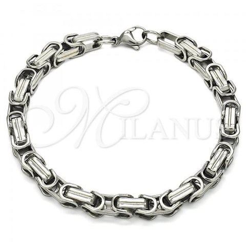 Stainless Steel Fancy Bracelet, Polished, Steel Finish, 03.350.0002.09