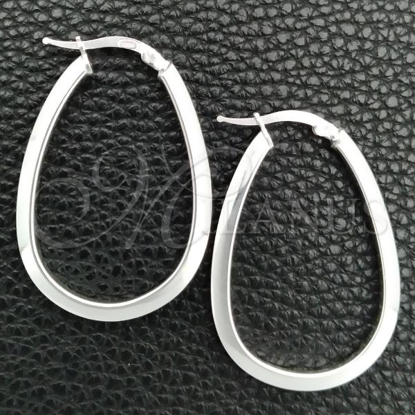 Sterling Silver Medium Hoop, Polished, Silver Finish, 02.389.0109.30