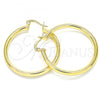 Oro Laminado Medium Hoop, Gold Filled Style Hollow Design, Polished, Golden Finish, 5.134.024.30