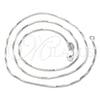 Sterling Silver Basic Necklace, Rhodium Finish, 04.203.0001.16