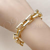 Oro Laminado Fancy Bracelet, Gold Filled Style Polished, Golden Finish, 03.429.0009.07