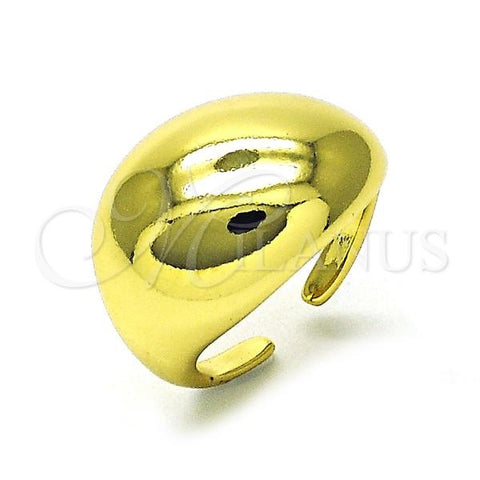 Oro Laminado Elegant Ring, Gold Filled Style Ball Design, Polished, Golden Finish, 01.341.0148