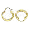 Oro Laminado Small Hoop, Gold Filled Style Polished, Golden Finish, 02.170.0262.25