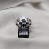 Stainless Steel Elegant Ring, with White Cubic Zirconia, Polished, Steel Finish, 01.63.0665.10