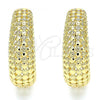 Oro Laminado Huggie Hoop, Gold Filled Style Polished, Golden Finish, 02.163.0099.25