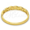 Gold Tone Individual Bangle, with White Crystal, Polished, Golden Finish, 07.252.0020.05.GT (05 MM Thickness, Size 5 - 2.50 Diameter)