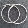 Sterling Silver Medium Hoop, Diamond Cutting Finish, Silver Finish, 02.389.0123.30