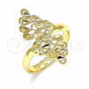 Oro Laminado Elegant Ring, Gold Filled Style Polished, Golden Finish, 01.233.0005.08 (Size 8)