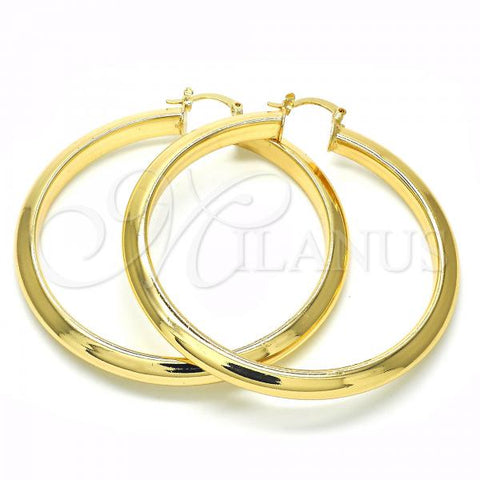 Oro Laminado Large Hoop, Gold Filled Style Polished, Golden Finish, 02.261.0050.60