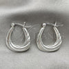 Sterling Silver Small Hoop, Polished, Silver Finish, 02.393.0010.15