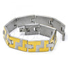 Stainless Steel Solid Bracelet, Polished, Two Tone, 03.114.0244.09