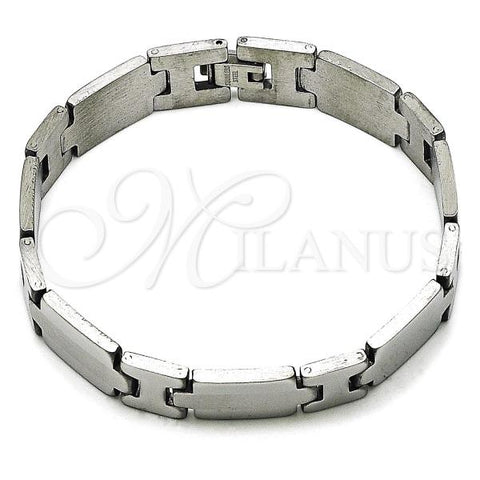 Stainless Steel Solid Bracelet, Polished, Steel Finish, 03.114.0372.2.08