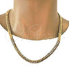 Gold Tone Basic Necklace, Polished, Golden Finish, 04.242.0023.24GT