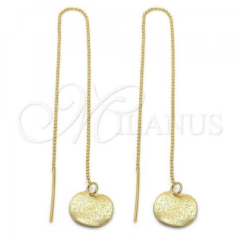 Oro Laminado Threader Earring, Gold Filled Style Golden Finish, 5.119.010