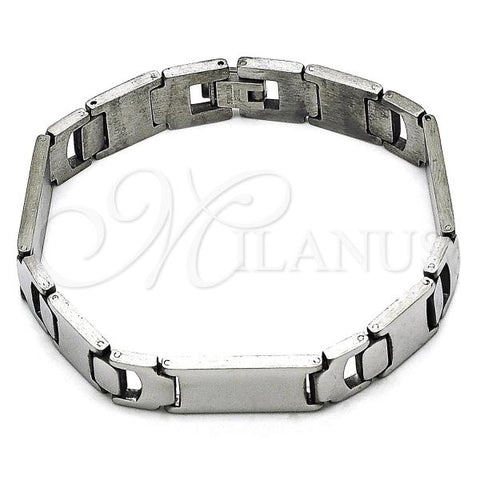 Stainless Steel Solid Bracelet, Polished, Steel Finish, 03.114.0345.1.08