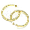 Oro Laminado Stud Earring, Gold Filled Style Polished, Golden Finish, 02.163.0155.50