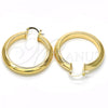 Oro Laminado Medium Hoop, Gold Filled Style Polished, Golden Finish, 02.261.0050.40