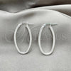 Sterling Silver Medium Hoop, Polished, Silver Finish, 02.389.0105.30