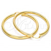 Oro Laminado Large Hoop, Gold Filled Style Hollow Design, Polished, Golden Finish, 5.136.002.60