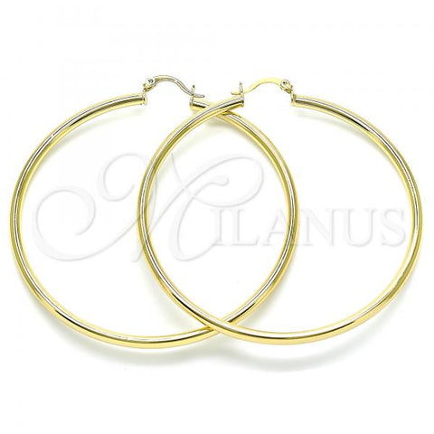 Oro Laminado Extra Large Hoop, Gold Filled Style Polished, Golden Finish, 5.134.016.70