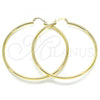 Oro Laminado Extra Large Hoop, Gold Filled Style Polished, Golden Finish, 5.134.016.70