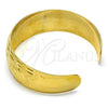 Oro Laminado Individual Bangle, Gold Filled Style Herringbone Design, Diamond Cutting Finish, Golden Finish, 07.156.0059 (23 MM Thickness, One size fits all)