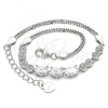 Sterling Silver Fancy Bracelet, with White Cubic Zirconia, Polished, Rhodium Finish, 03.286.0011.07