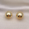 Oro Laminado Leverback Earring, Gold Filled Style Polished, Golden Finish, 02.163.0221