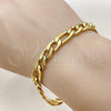 Stainless Steel Basic Bracelet, Figaro Design, Polished, Golden Finish, 03.256.0002.09