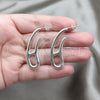 Sterling Silver Stud Earring, Polished, Silver Finish, 02.395.0055