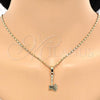 Oro Laminado Pendant Necklace, Gold Filled Style Polished, Golden Finish, 04.242.0086.24