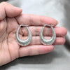 Sterling Silver Medium Hoop, Polished, Silver Finish, 02.425.0003.35