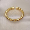 Oro Laminado Individual Bangle, Gold Filled Style and Spiral Polished, Golden Finish, 07.170.0023
