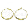 Oro Laminado Medium Hoop, Gold Filled Style Polished, Golden Finish, 02.213.0448.40