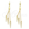 Oro Laminado Long Earring, Gold Filled Style Golden Finish, 5.094.009
