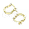 Oro Laminado Small Hoop, Gold Filled Style Polished, Golden Finish, 5.134.014.12