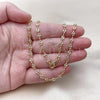 Oro Laminado Fancy Necklace, Gold Filled Style Polished, Golden Finish, 04.326.0005.24