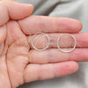 Sterling Silver Small Hoop, Polished, Silver Finish, 02.399.0010.15