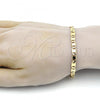 Oro Laminado Basic Bracelet, Gold Filled Style Polished, Golden Finish, 04.63.1335.08