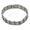 Stainless Steel Solid Bracelet, Polished, Steel Finish, 03.114.0274.3.09