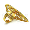 Oro Laminado Elegant Ring, Gold Filled Style Polished, Golden Finish, 01.118.0020.07 (Size 7)