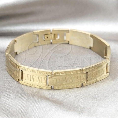 Stainless Steel Solid Bracelet, Polished, Golden Finish, 03.63.22949.08