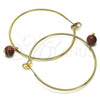 Oro Laminado Large Hoop, Gold Filled Style Polished, Golden Finish, 02.63.2744.50