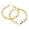 Oro Laminado Medium Hoop, Gold Filled Style Hollow Design, Polished, Golden Finish, 5.134.022.40